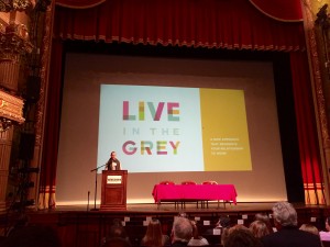 Live in the Grey presented on life/work balance at the BIG event.