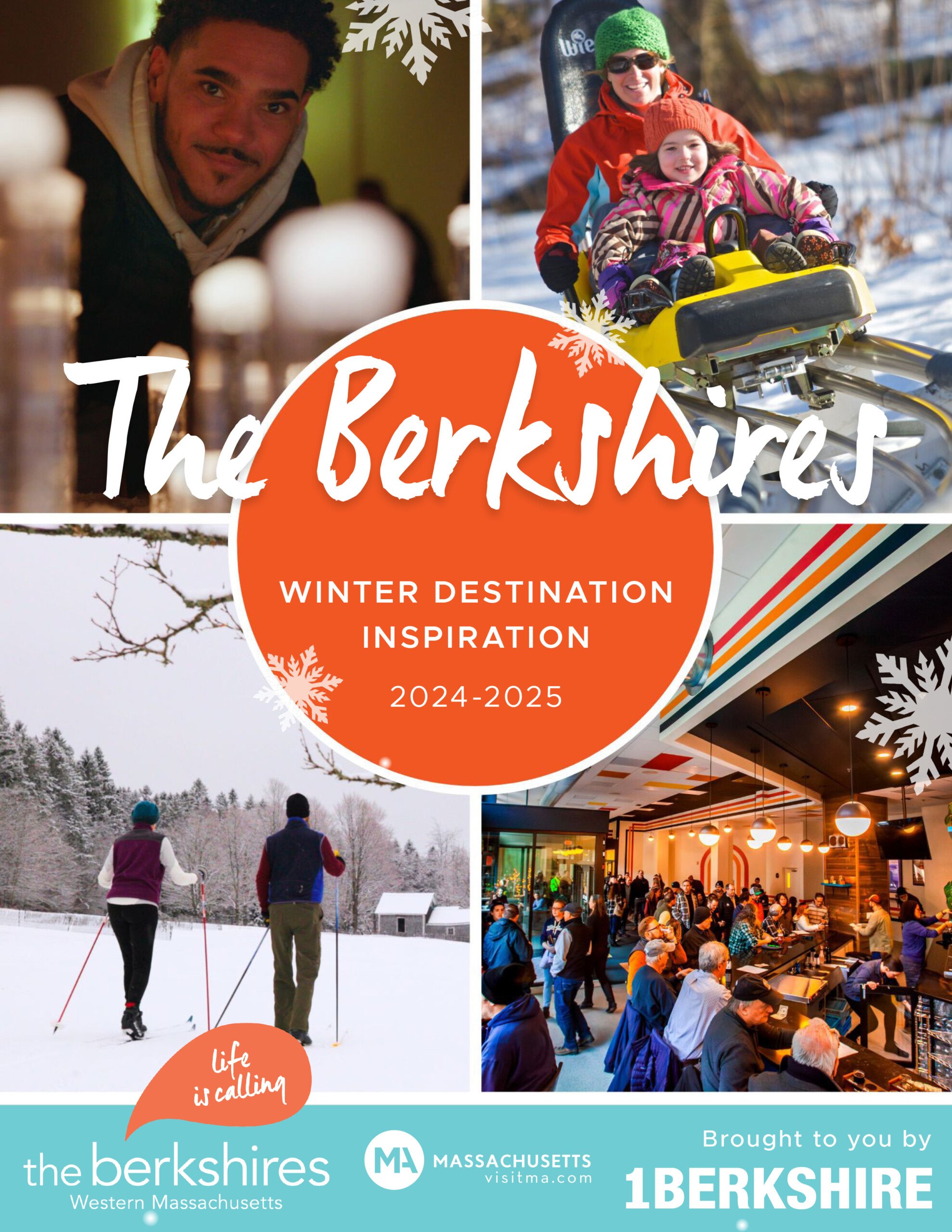 Cover of the 2024-25 Winter Brochure for The Berkshires